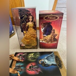 Belle & the Beast Disney Designer Fairytale Couple Dolls LE BNIB Beauty